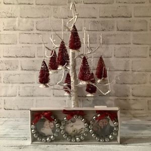 Sheffield Home 3PK Bell Picture Frame Ornament Set